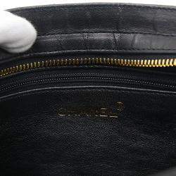 Chanel Quilted CC Black Leather Shoulder Bag
