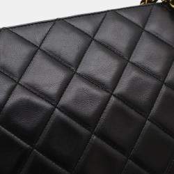Chanel Quilted CC Black Leather Shoulder Bag
