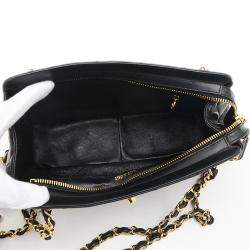 Chanel Quilted CC Black Leather Shoulder Bag
