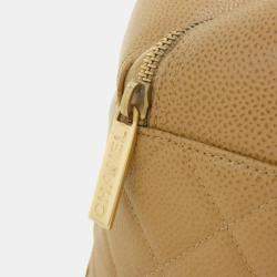 Chanel Beige Boston Bag