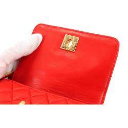 Chanel Mademoiselle Orange Leather Shoulder Bag