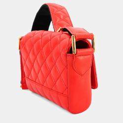 Chanel Mademoiselle Orange Leather Shoulder Bag