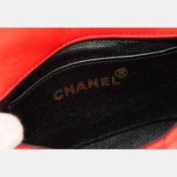 Chanel Mademoiselle Orange Leather Shoulder Bag