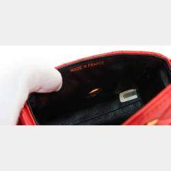 Chanel Mademoiselle Orange Leather Shoulder Bag