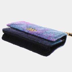 Chanel Chanel 19 Chain Shoulder Bag Purple/Blue Quilted/Calf