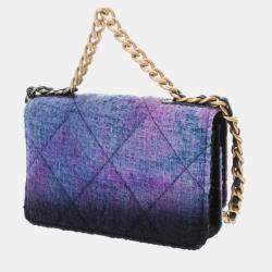 Chanel Chanel 19 Chain Shoulder Bag Purple/Blue Quilted/Calf