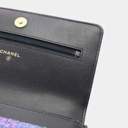 Chanel Chanel 19 Chain Shoulder Bag Purple/Blue Quilted/Calf