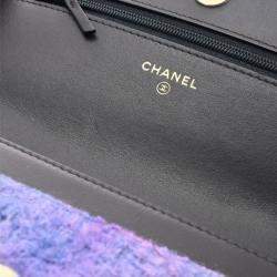 Chanel Chanel 19 Chain Shoulder Bag Purple/Blue Quilted/Calf