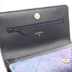 Chanel Chanel 19 Chain Shoulder Bag Purple/Blue Quilted/Calf