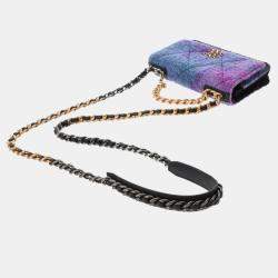 Chanel Chanel 19 Chain Shoulder Bag Purple/Blue Quilted/Calf