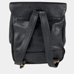 Chanel PM Black Caviar Leather Backpack