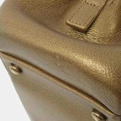 Chanel Paris-Salzburg Metallic Eyelet CC Bronze Leather Shoulder Bag