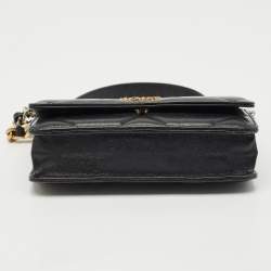 Chanel Black Quilted Leather 19 Flap Wallet on Chain