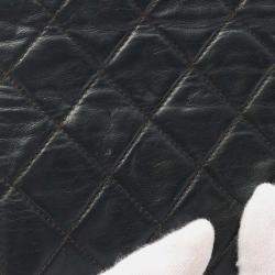 Chanel Green Mini Quilted Lambskin Tassel Flap
