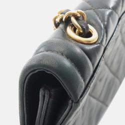 Chanel Green Mini Quilted Lambskin Tassel Flap