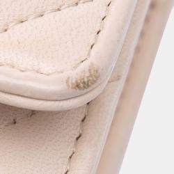 Chanel Beige Quilted Lambskin 19 Wallet on Chain