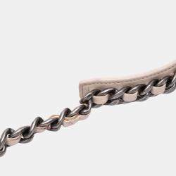 Chanel Beige Quilted Lambskin 19 Wallet on Chain