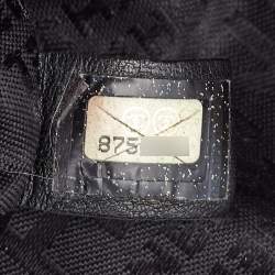 Pre Owned Chanel Black Leather LAX Accordion Shoulder Bag