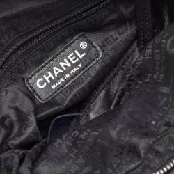 Pre Owned Chanel Black Leather LAX Accordion Shoulder Bag