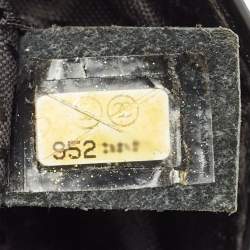 Pre Owned Chanel Black Chocolate Bar Quilt Patent Leather Diagonal Flap Bag