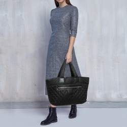 Chanel Black Quilted Nylon Coco Cocoon Tote