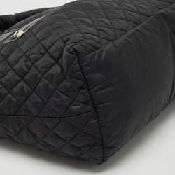 Chanel Black Quilted Nylon Coco Cocoon Tote