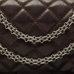 Chanel Choco Brown Quilted Iridescent Leather 226 Reissue 2.55 Flap Bag