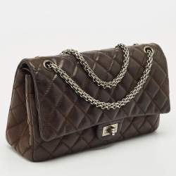 Chanel Choco Brown Quilted Iridescent Leather 226 Reissue 2.55 Flap Bag