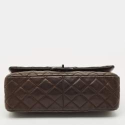 Chanel Choco Brown Quilted Iridescent Leather 226 Reissue 2.55 Flap Bag