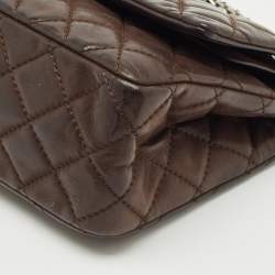 Chanel Choco Brown Quilted Iridescent Leather 226 Reissue 2.55 Flap Bag