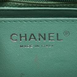 Chanel Green Quilted Leather Rectangular Mini Classic Flap Bag