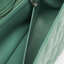 Chanel Green Quilted Leather Rectangular Mini Classic Flap Bag