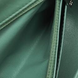 Chanel Green Quilted Leather Rectangular Mini Classic Flap Bag