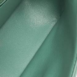 Chanel Green Quilted Leather Rectangular Mini Classic Flap Bag