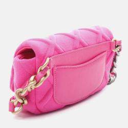 Chanel Pink Quilted Jersey 19 Belt Bag