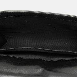 Pre Owned Chanel Black Old Medium Quilted Lambskin Boy Flap