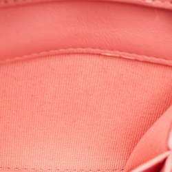 Chanel Pink Quilted Leather Pending CC Card Holder on Chain