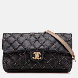 Chanel Black Paris Dallas Quilted Calfskin Chic Stitch Flap