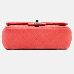 Pre Owned Chanel Mini Rectangular Classic Caviar Single Flap