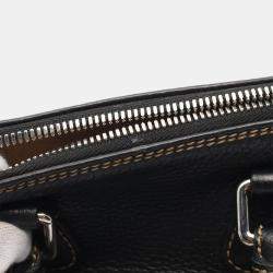Chanel  CC Coco Black Grained Calfskin Handbag SHW