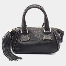 Chanel  CC Coco Black Grained Calfskin Handbag SHW