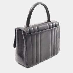 Chanel Mademoiselle Black Lambskin Leather Handbag