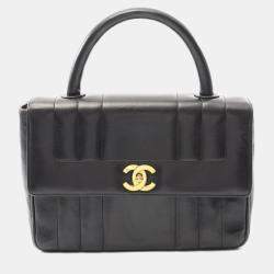 Chanel Mademoiselle Black Lambskin Leather Handbag