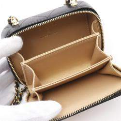 Chanel Black Lambskin CC Coco Mini Matelassé Shoulder Bag GHW