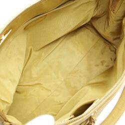Pre Owned Chanel CC Coco Mark Green Grained Calfskin Leather Chain Shoulder Bag GHW
