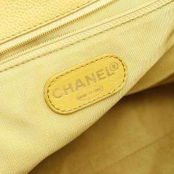 Pre Owned Chanel CC Coco Mark Green Grained Calfskin Leather Chain Shoulder Bag GHW