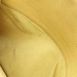 Pre Owned Chanel CC Coco Mark Green Grained Calfskin Leather Chain Shoulder Bag GHW