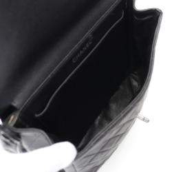 Chanel Double Face Black Grained Calfskin Shoulder Bag