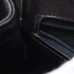 Chanel Double Face Black Grained Calfskin Shoulder Bag