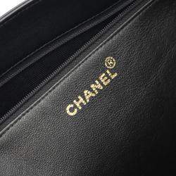 Chanel Jumbo Black Leather Tote Bag
